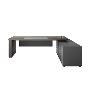 Thiết kế hiện đại điều hành bằng gỗ CEO Boss bàn văn phòng bán buôn chuyển đổi tính năng cho nội thất văn phòng cho giám đốc & CEO - Product Image 5