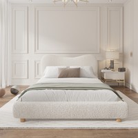 Lit intelligent modulaire de luxe moderne et réglable avec tête de lit pliable en velours et tiroirs de rangement extra larges – Vente en gros