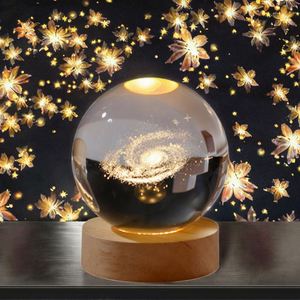 Lámpara de Bola de Cristal 3D con Sistema Solar, Luces Nocturnas LED, Decoración para el Hogar, Regalo Promocional Empresarial, Muestra Gratuita - Product Image 2