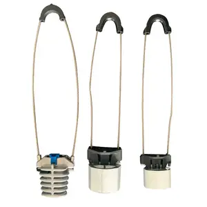 Fiber Optic Cable Clamp Insulation Suspension Dead End Anchor Bonding Clamps ADSS Tension Clamp