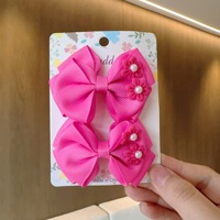 Nouveauté transfrontalière : Lot de pinces à cheveux pour enfants, style japonais et coréen, avec petits nœuds floraux, vente en gros