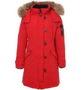 Winter Warm Coat Women Parka Jacket With Fur Hood