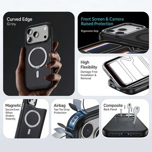 Benks Slim Matte Magnetic Snap-On <b>Case</b> for iPhone 17 Series Shockproof Drop Protection <b>Wireless</b> <b>Charging</b> Compatible - Product Image 3