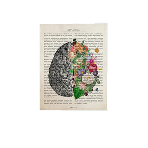 Póster Vintage de Anatomía Humana Abstracta, Impresión de Flores, Cuadro Médico para Pared, Pintura en Lienzo de Corazón y Cerebro, Decoración para Hospital o Clínica - Product Image 2