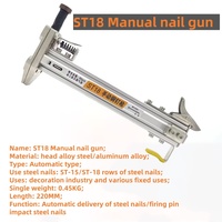 Pistola de Clavos Manual/Semiautomática Industrial OEM ST18 Personalizable para Herramientas Manuales