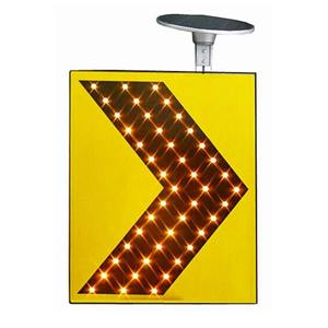 Luz de advertencia de señal de tráfico <span class=keywords><strong>solar</strong></span> de aluminio con flecha direccional LED Tablero de señal de tráfico Señales de tráfico de <span class=keywords><strong>metal</strong></span> - Product Image 1
