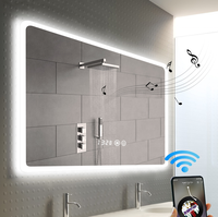 Miroir de salle de bain LED étanche, miroir intelligent à écran tactile, miroir éclairé, fabricant de miroirs, fournisseur de miroirs sur mesure