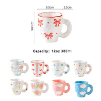 380ml keramische mok handgemaakte keramische koffiemok schattige keramische mok mix overstock