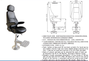 كرسي طيار بألوان مخصصة بحرية مسند ظهر قابل للتعديل مسند رأس - Product Image 2