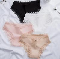 Sous-vêtements décontractés rayés pour femmes Culottes en dentelle Grace pour femmes Culottes pour filles avec nœud