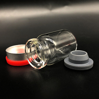 Flacons en verre borosilicate ambré 1ml-10ml, bouteilles de sérum avec bouchon en caoutchouc, sérigraphie pour emballage d'huiles essentielles et de soins de la peau