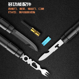 Kit de pelle multifonctionnel personnalisé pour l'extérieur, outil de survie compact avec hache et design pliable pour le camping et les véhicules - Product Image 2