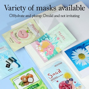 MOOYAM Label Pribadi OEM 10 Rasa Lembar Kecantikan Masker Wajah Pelembab Pengencang Buah Asam Hyaluronic Masker Lembar Wajah - Product Image 3