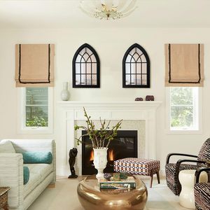 <strong>Gothic</strong> Arched Window Wall <strong>Mirror</strong> Rustic Farmhouse Accent <strong>Mirror</strong> Wood Framed Entry <strong>Mirror</strong> - Product Image 2