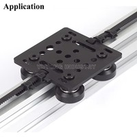 Pelat Gantry V-Slot Anodized Hitam 20x80mm untuk Profil Aluminium OpenBuilds CNC