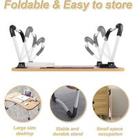 Bureau d'ordinateur pliable Table design colorée Table simple pliante bureau d'étude moderne Table d'ordinateur portable support de rangement pour le bureau à domicile