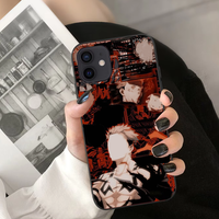 Vente flash - Coque de téléphone portable en TPU imperméable avec impression UV d'anime japonais - Logo personnalisé - Coque de téléphone souple pour tous les modèles