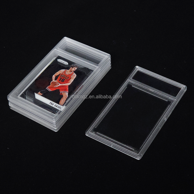 Empty Ultrasonic Welding Pokemon Guards Rainbow Beckett Acrylic Sports Custom Case Bumper Trading Graded Card Slab