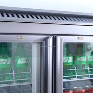 Réfrigérateur de présentation à double porte de 1200 L à refroidissement par air pour boissons en supermarchés - Product Image 4
