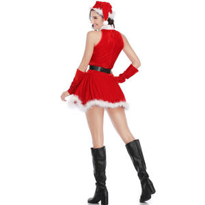 Costume de Noël <span class=keywords><strong>Sexy</strong></span> Costume de Noël Lady Santa Claus Holiday Stage Show Costume de Noël - Product Image 5