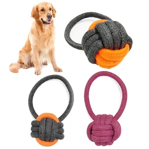 新产品高品质宠物玩具耐用狗训练玩具环保无毒棉狗绳玩具