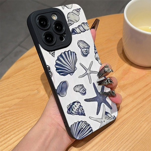 <span class=keywords><strong>Shell</strong></span> Starfish in ấn học sinh mắt Pro máy ảnh lỗ TPU điện thoại di động Bìa trường hợp đối với iPhone 17 8 <span class=keywords><strong>x</strong></span> XR XS 11 12 13 14 15 16 Pro Max - Product Image 2