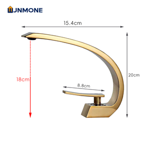 Bán Hot hiện đại vòi và vòi nước Brass phòng tắm vòi phụ kiện duy nhất xử lý đen nóng lạnh nước Mixer phòng tắm lưu vực vòi nước - Product Image 5
