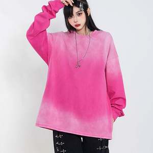 เสื้อยืดแขนยาวผ้าย้นสีเรียบของผู้หญิงเสื้อยืดคอสี่เหลี่ยมเป็นมิตรกับสิ่งแวดล้อมซัก Y2K ออกแบบได้ตามต้องการ - Product Image 4