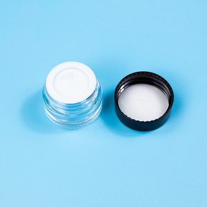 Tarro de crema de vidrio transparente de 5g con tapa de plástico y junta para envasado de cosméticos, para crema de ojos, capacidad 5ml - Product Image 3