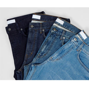 Pantalones Vaqueros Clásicos Rectos para Hombre, Personalizados OEM, Azul Oscuro, Resistentes al Agua y al Viento, Casuales, Lavados, para Invierno/Primavera - Product Image 5