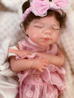 Poupée bébé fille réaliste en silicone lesté de 13 pouces, peinte à la main, anatomiquement correcte, douce et réaliste, jouet souple pour prématuré