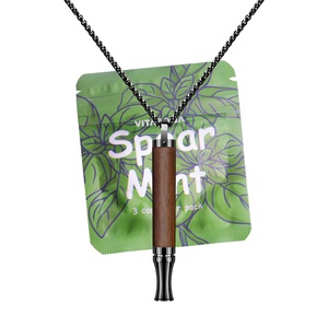 Rose Personal Woodentherapeutic <b>Lavender</b> Allergy Relief Essential Oil <b>Diffusing</b> Rare Essence Aromatherapy Pen Inhaler Necklace - Product Image 6