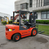 Chariot élévateur CE Lonking Logistics Machinery 3 tonnes LG30DT Diesel, petit chariot élévateur 4x4 avec accessoires optionnels et pneus pneumatiques