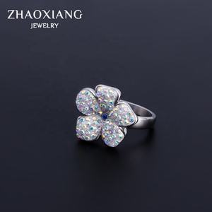 Anillo de Flores de Acero Inoxidable, Nuevo Diseño, Joyería Linda para Niña, Cumpleaños, Moda Vintage, Zirconia - Product Image 6