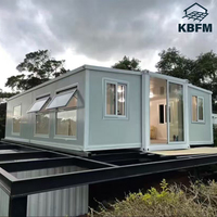 Maison préfabriquée pliable en acier léger de 20 pieds et 40 pieds, prête à être expédiée, conteneur extensible, maison mobile préfabriquée, modulaire, portable