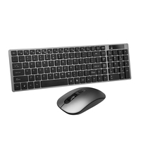 Ensemble clavier et souris de jeu sans fil portable avec rétroéclairage RVB 110 touches, capteur optique 1600 DPI, accessoires informatiques rechargeables