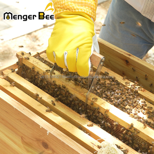 New Menger Bee Harvest Kit Beekeeping Equipment Beehive Tools Set Bee Smoker Bee Brush Honey Strainer Honey Scraper Suit <b>Gloves</b> - Product Image 4