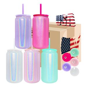 Vasos de Metal Aislados de 16 oz con Brillo para Cerveza o Refrescos, Blancos para Sublimación, Vasos de Acero Inoxidable de 16 oz con Brillo - Product Image 1