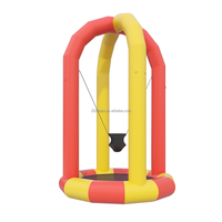 Trampoline à l'élastique souple gonflable en PVC hermétique durable Offre Spéciale jeu de sport de carnaval avec ceinture de sécurité