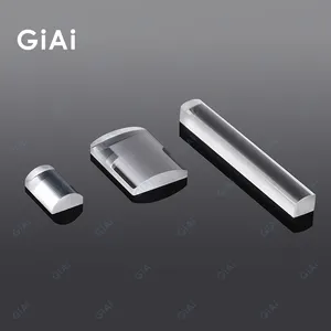 GiAi Wholesale optical glass durable half rod cylinder lenses 400-700nm AR Coating Plano Convex cylindrical lens