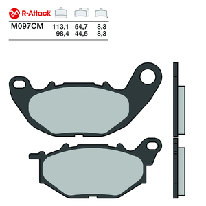 Plaquettes de frein moto R-Attack M097CM avant carbone-céramique homologuées R90 - Product Image 1