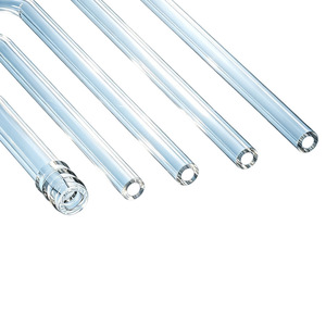 Tube en verre droit, coudé, en T, en Y, tube de connexion, tube de guidage d'air pour laboratoire chimique, connecteur de gaz - Product Image 2