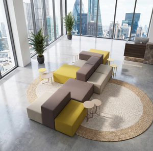Set di <span class=keywords><strong>Divani</strong></span> Professionali per Ufficio, Divano Moderno in <span class=keywords><strong>Tessuto</strong></span> con Struttura in Legno, <span class=keywords><strong>Divani</strong></span> Commerciali per Hotel, Scuole, Appartamenti e Aree di Ricevimento - Product Image 1