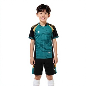Conjunto de Camiseta de Fútbol Personalizada Striker II JP, Impresión por Transferencia de Calor, Secado Rápido, Transpirable, Absorbe la Humedad, 100% Poliéster, Cuello en V, Manga Corta - Product Image 1