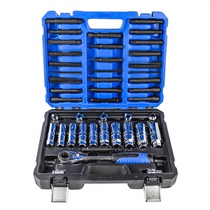 Kit d'outils de démontage d'amortisseurs en aluminium KT-6005 avec clés réglables et mallette rigide (43+1) - Product Image 1