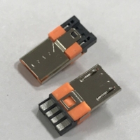 זכר תקע מיקרו סדרת 2PIN/4PIN/5PIN כתום מיקרו usb מחבר מסוף