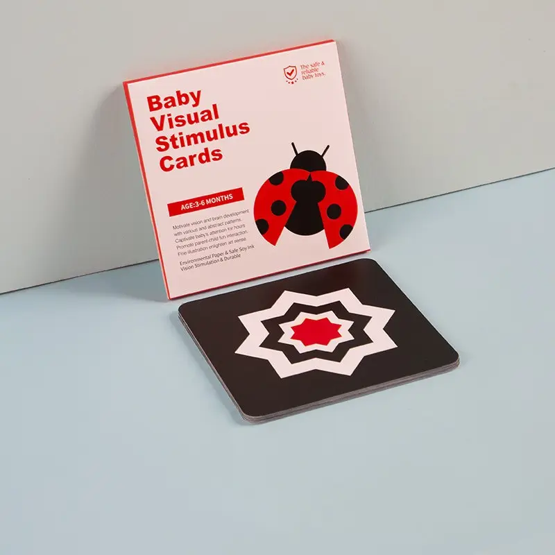 0-3 Maanden Pasgeboren Baby Visuele Stimulatie Kaarten, Kinderen Sensorische Ontwikkeling Hoog Contrast Zwart-Wit Flash Kaarten