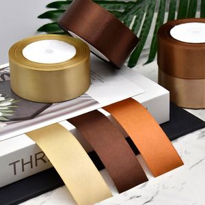 Elegant Bright Color Smooth Glossy Satin <b>Ribbon</b> for Gift Packaging <b>Wedding</b> Floral DIY Decoration - Product Image 3