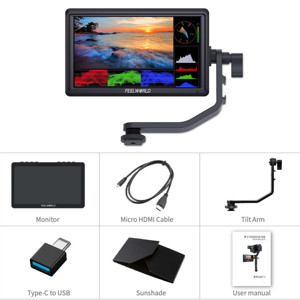Feelworld fw568 V3 <span class=keywords><strong>6</strong></span> inch di động làm phim máy ảnh màn hình DSLR Máy ảnh màn hình <span class=keywords><strong>6</strong></span> inch bên ngoài màn hình cho máy ảnh - Product Image 6
