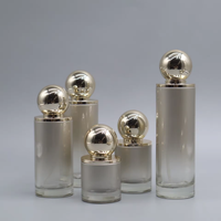 Bouteille à pompe en verre pour sérum de 30ml 50ml 100ml 120ml 150ml Ensemble de bouteilles cosmétiques avec pot de luxe de 30g 50g 100g